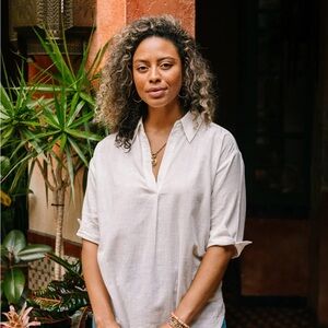 Elegant Cream Women's Top